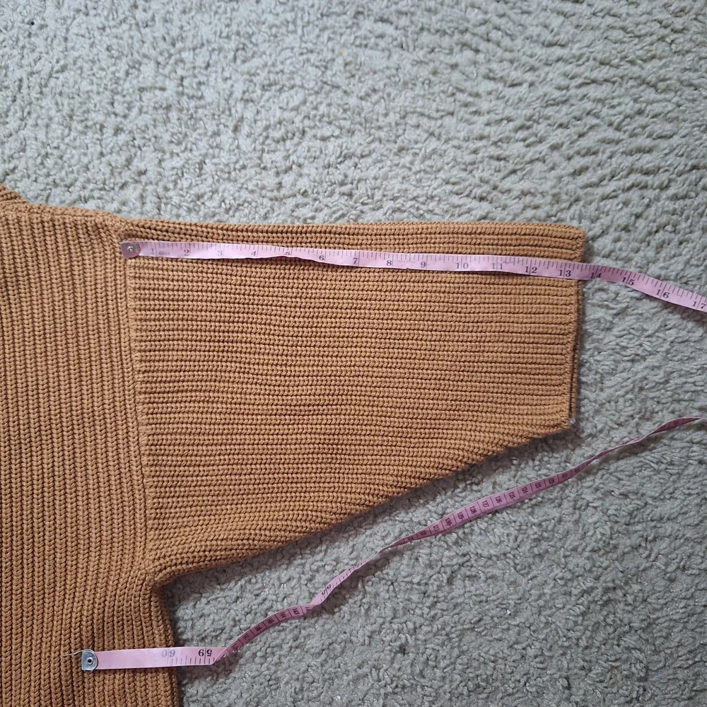 NWT Pact Organic Cotton Knit Camel Brown Sweater Cardigan Size M/L